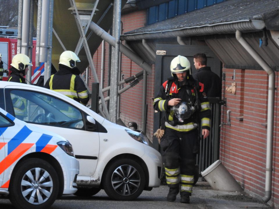 Brand in varkensstal snel geblust