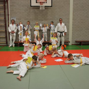Diploma uitreiking Judoclub Boekel