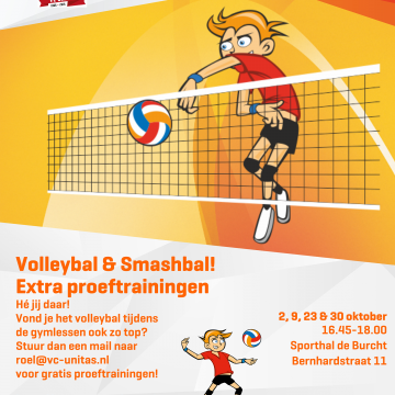 Extra proeftraining Smashbal & Volleybal