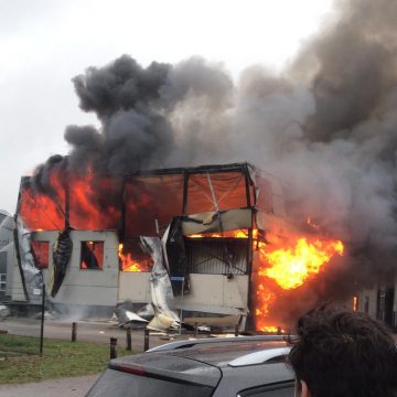 Grote brand bedrijventerrein Venhorst
