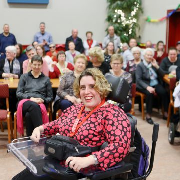 Druk bij modeshow cliënten Kansplus