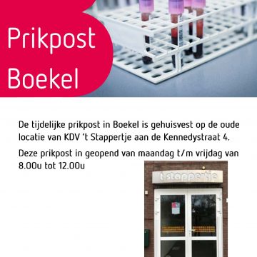 Tijdelijke prikpost Boekel