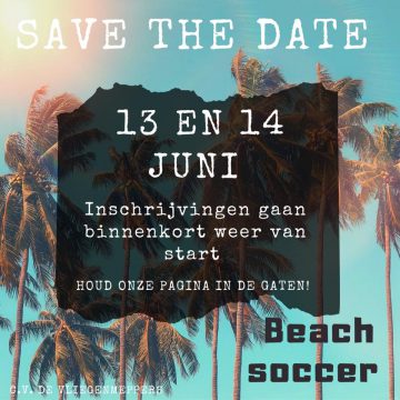 Inschrijvingen Beach Soccer uitgesteld