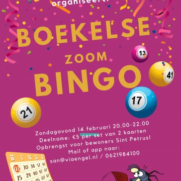 Zoom bingo bij C.v. de Vliegenmeppers