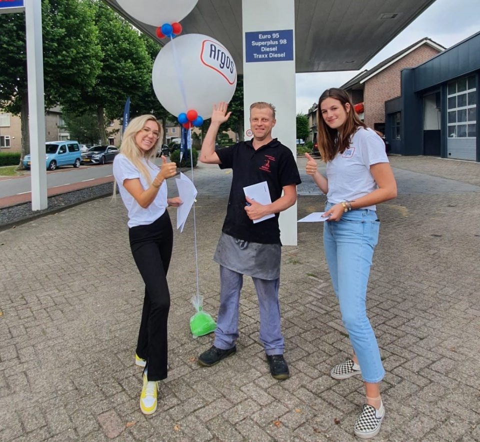 Promotieteam deelt Argos Tankpassen t.w.v. 200 euro in Boekel!