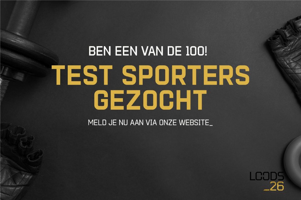 LOODS_26 zoekt 100 test sporters