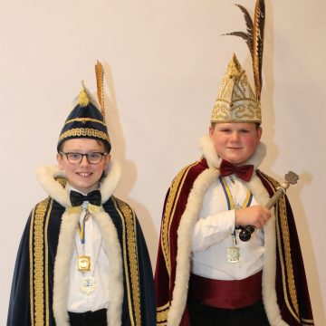 Jeugdprins Wern en jeugdvorst Jip C.S. de Knöllekes
