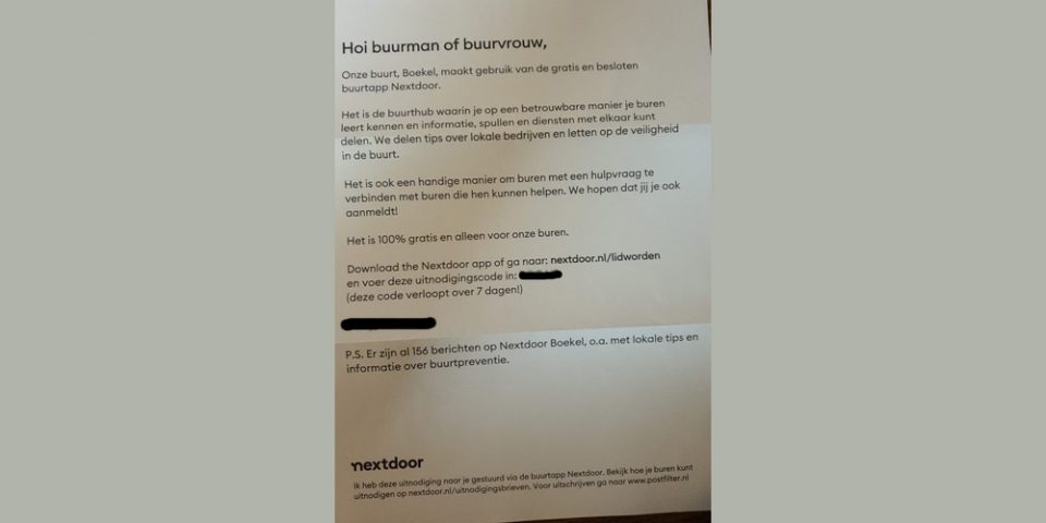 Buurtapps zoals Nextdoor: let op met welke voorwaarden je akkoord gaat
