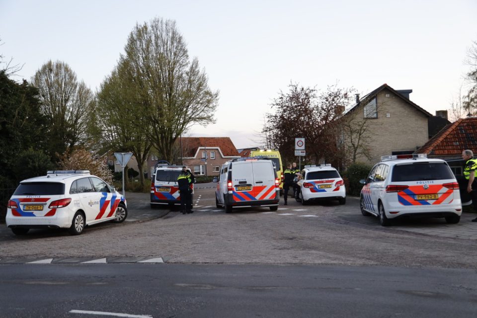 Grote politiemacht op de been bij ongeval