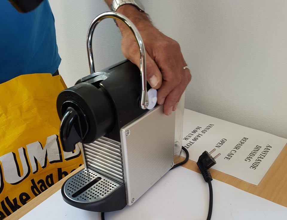 Hoe gaat het met het koffiezetapparaat van Repair Café Boekel?