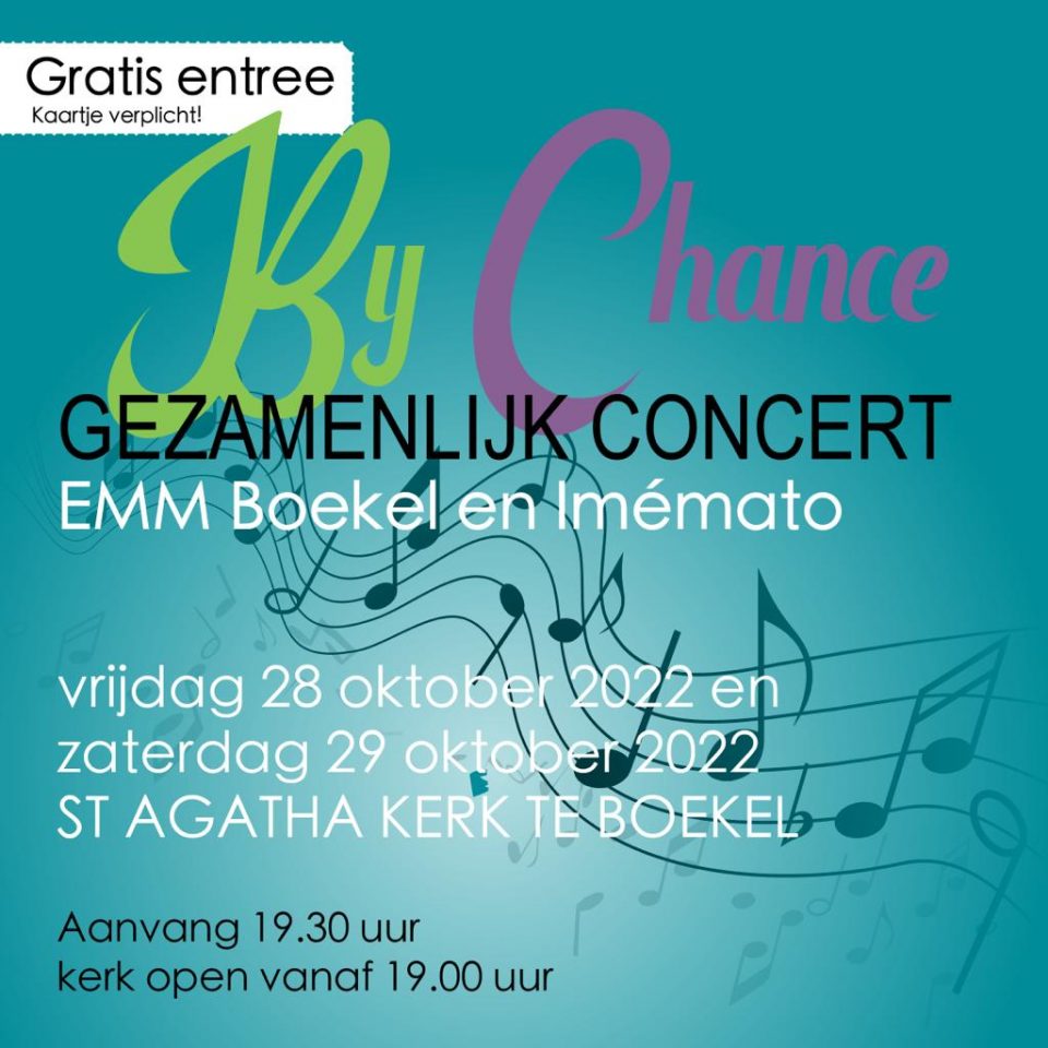 Kom ook naar Concert By Chance