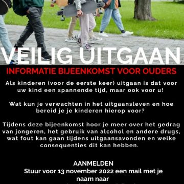 Informatie avond Veilig Uitgaan