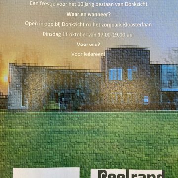 Uitnodiging open inloop Donkzicht