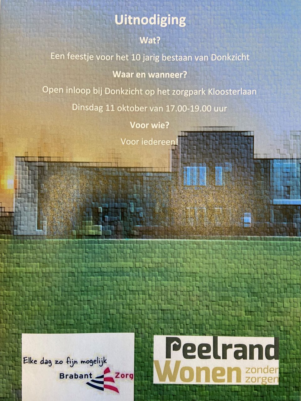 Uitnodiging open inloop Donkzicht