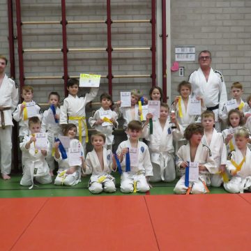 Diploma uitreiking Judoclub Boekel