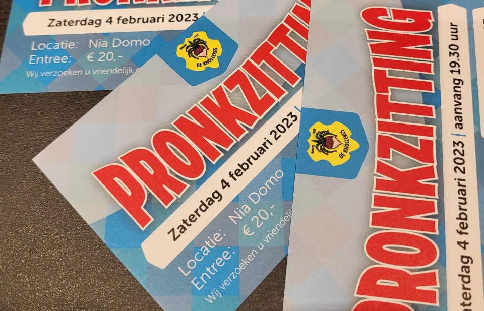 Update kaartverkoop Pronkzittingen C.S. de Knöllekes