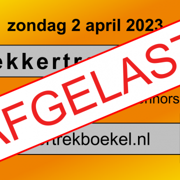 Trekkertrek 2023: afgelast