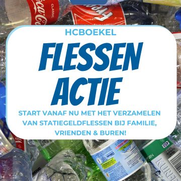 Statiegeldflessen actie Hockeyclub Boekel