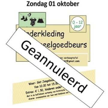 GEANNULEERD: Vrije markt kinderkleding en speelgoed