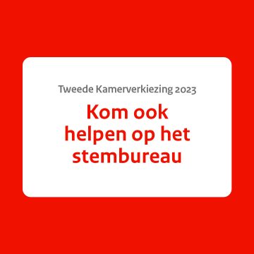 Kom jij helpen op het stembureau?