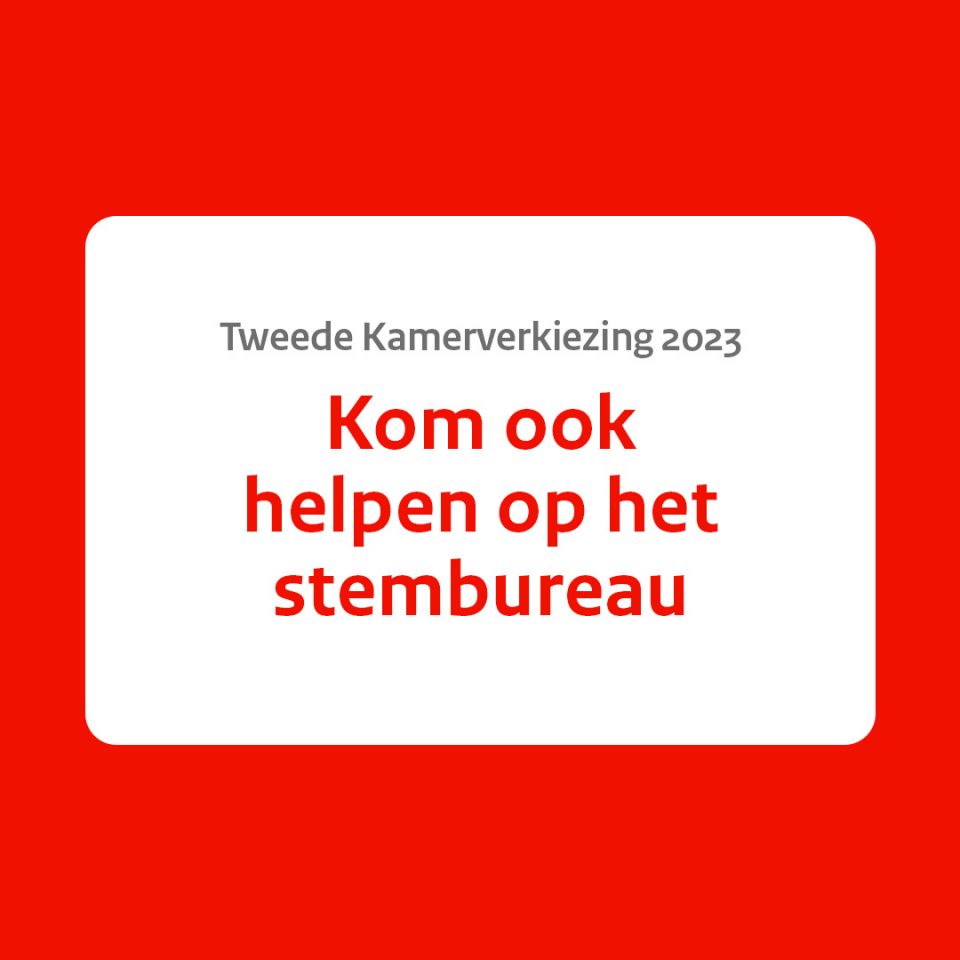 Kom jij helpen op het stembureau?