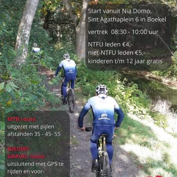 ATB tochten en Graveltochten Boekel zondag 3 december.