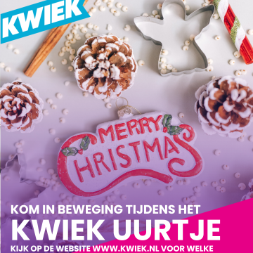 Laatste 2 lessen voor het gratis KWIEK uurtje op zondagochtend!