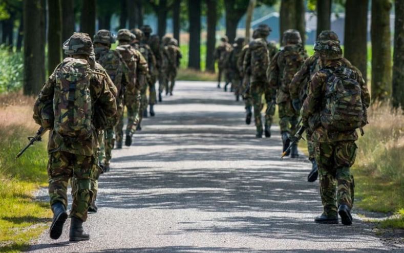 Militaire oefening in de gemeente Boekel