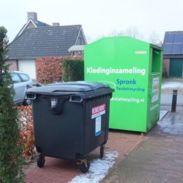 Luier- en Textiel inzamelcontainers: Zandhoekse Loop te Boekel