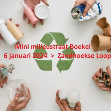 Nieuwe locatie mini milieustraat: Zandhoekse Loop te Boekel