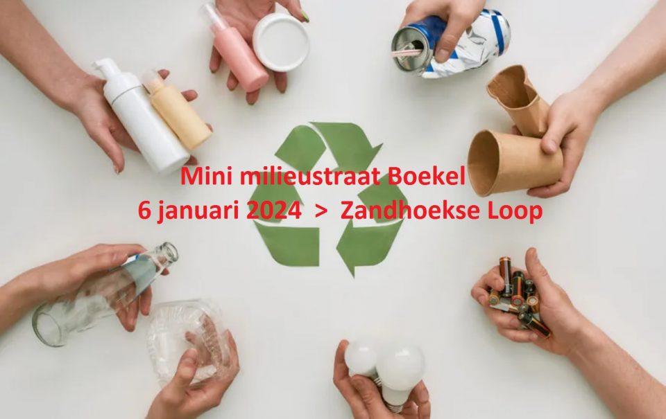 Nieuwe locatie mini milieustraat: Zandhoekse Loop te Boekel