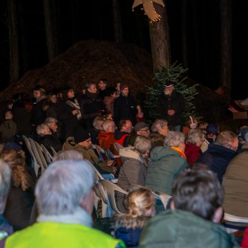 Veel belangstelling voor levende Kerststal Venhorst