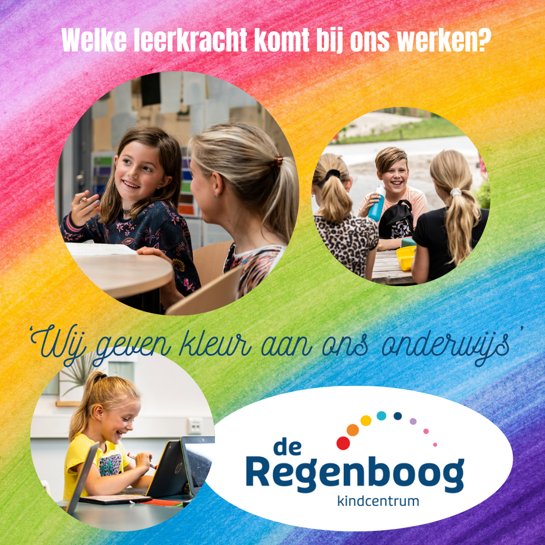 Kom jij werken op Kindcentrum De Regenboog?