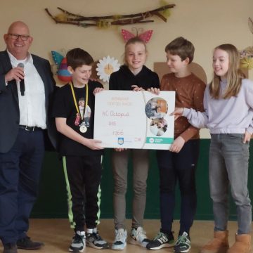 De Octopus uit Boekel winnaar scholenstrijd Textiel Race