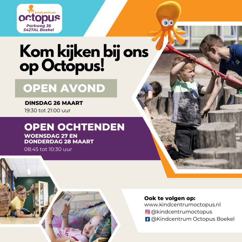 Open avond/ochtend Octopus
