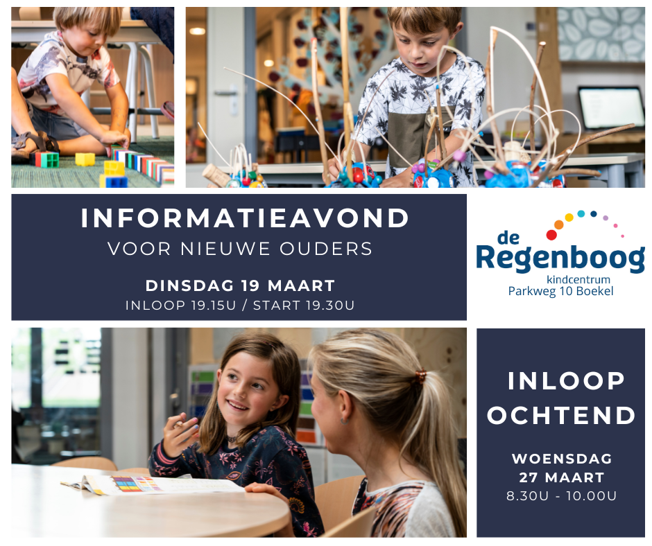Informatieavond en inloopochtend KC de Regenboog