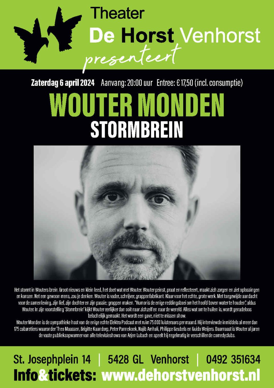 Theater De Horst presenteert: Wouter Monden