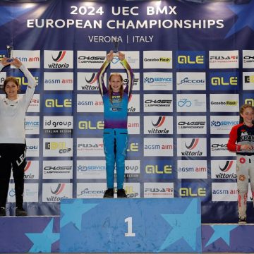 Julie van den Ham van het Talent BMX Team uit Handel Europees Kampioen!