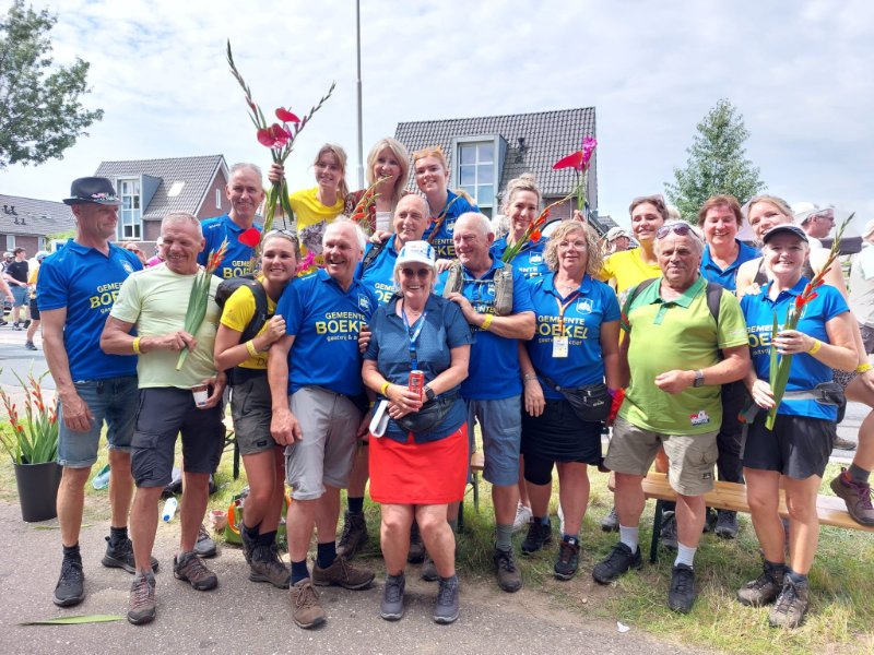 Gemeente Boekel geeft warm onthaal aan Boekelse Vierdaagse deelnemers