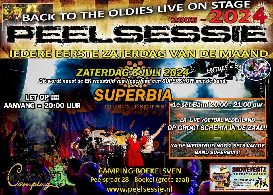 Peelsessie met top band Superbia