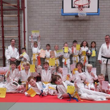 Diploma-uitreiking judo-examens bij Judoclub Boekel