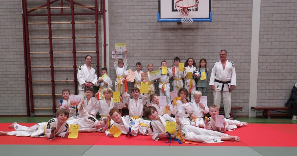 Diploma-uitreiking judo-examens bij Judoclub Boekel