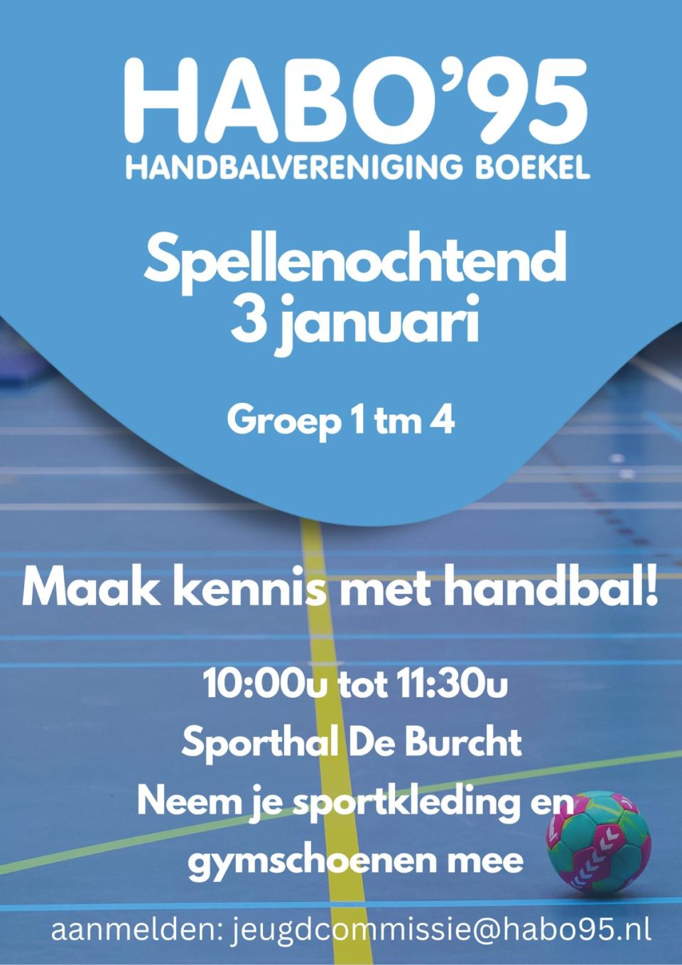 Habo’95 spellenochtend groep1 t/m 4