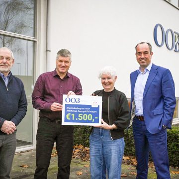 Bas Mermans van OOvB adviseurs en accountants schenkt bonus aan Stichting Leergeld