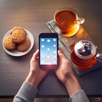 Thee & Telefoon bij de bibliotheek in Boekel