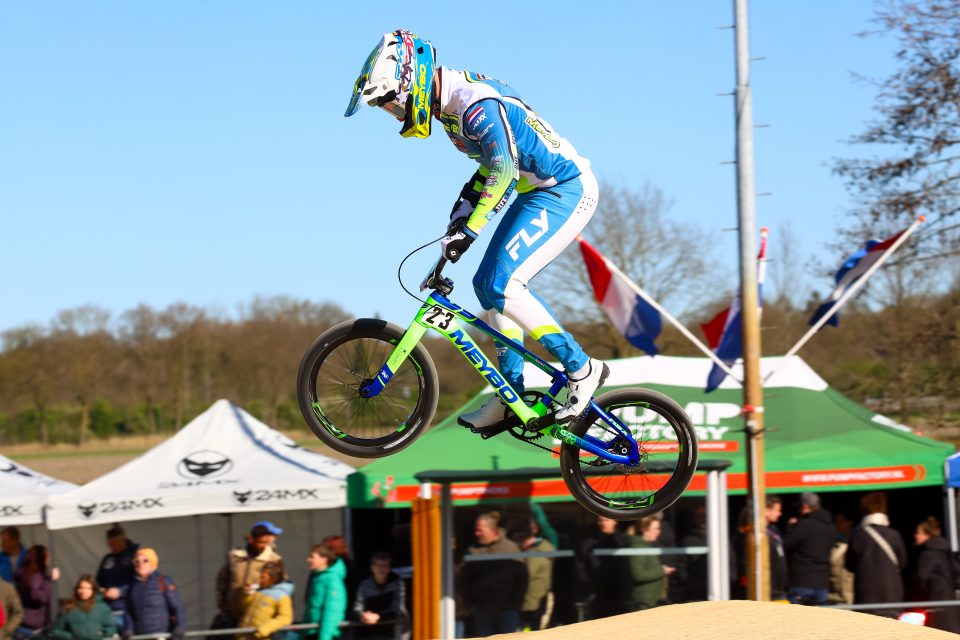 Talent BMX Team uit Handel bij nationale BMX wedstrijd in Assen.
