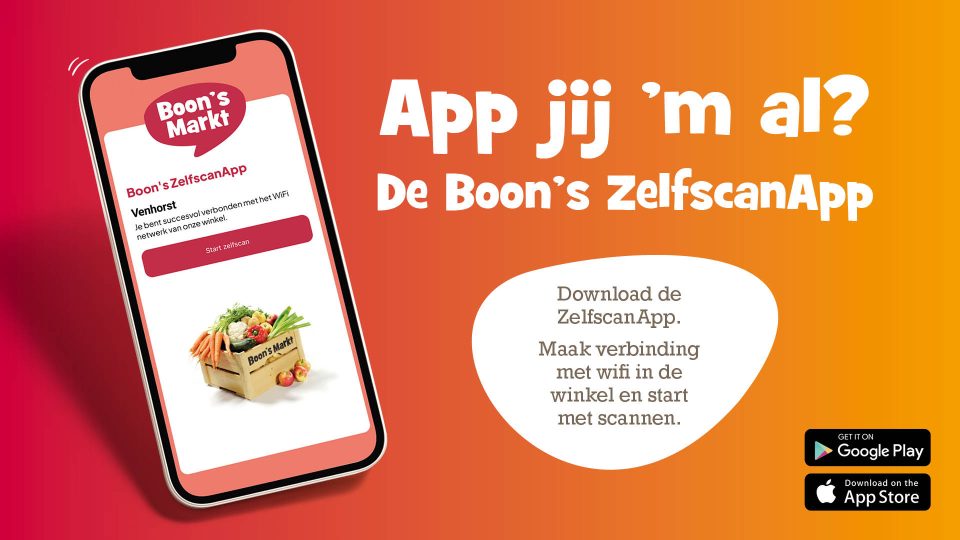 App jij ‘m al? De Boon’s ZelfscanApp