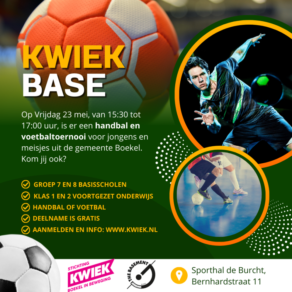 KWIEK BASE: Nieuw sportinitiatief in Boekel!