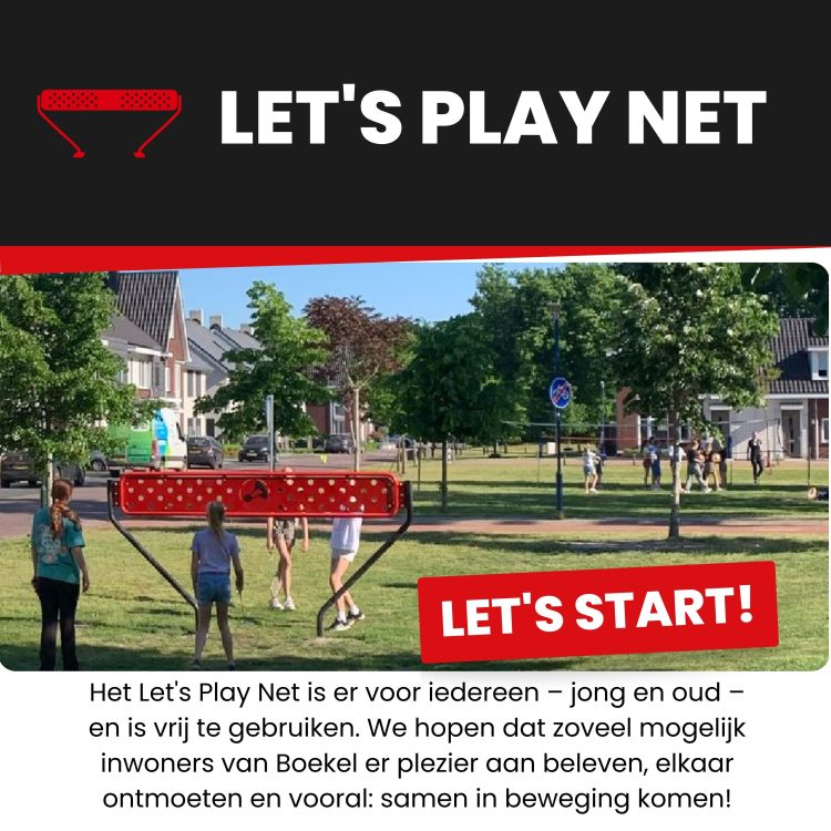 Nieuw in Boekel: Het Let’s Play Net – Samen buiten in beweging!