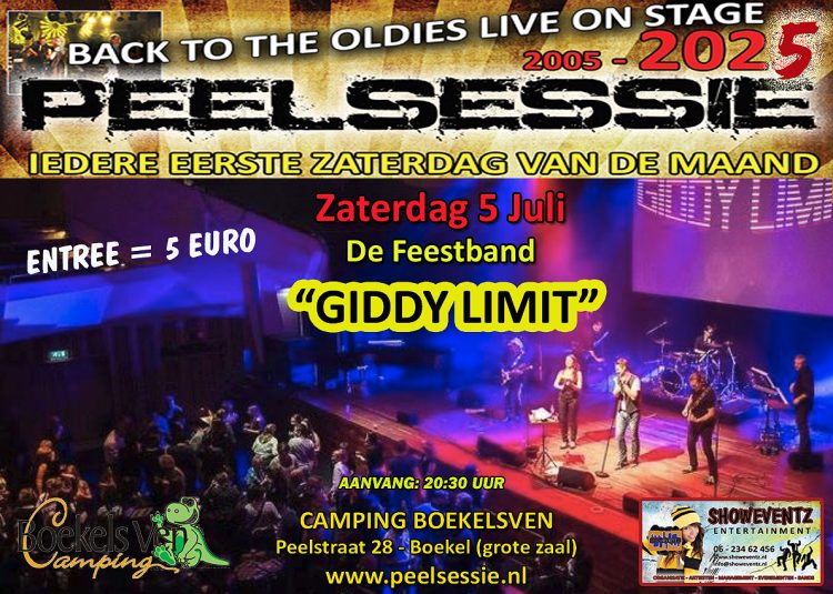Peelsessie feestband Giddy Limit